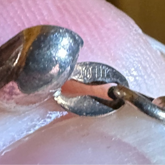 Vintage Italy Sterling 925 Silver San Marco Macaroni Link Bracelet 7" Signed 15g - Picture 14 of 16